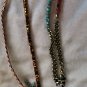 NWT BKE from Buckle Wrap Bracelet Necklace Cross Chain Leather Gems 36" long