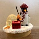 Our America Gift Candle Topper Penguin Fishing Snow New NIB Holiday Our America Gift Candle Topper Penguin Fishing Snow New NIB Holiday
