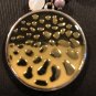 Chicoâs Multi Media Glass Bead Metal Chains Pendant Necklace Silver Gold