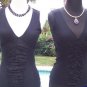 Cache Sheer Illusion Lace Back Peek A Boo Mesh Front Cami Top NWT XS/S/M $88