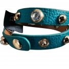 NWT BKE from Buckle Turquoise Wrap Bracelet Leather Rhinestones Grommets 15" NWT BKE from Buckle Turquoise Wrap Bracelet Leather Rhinestones Grommets 15"