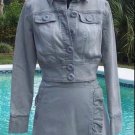 Cache Blue Gray Denim Jacket Top New Front Button Size 0/2/4/6/8/10 $118 NWT