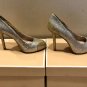 Michael Kors Silver Gold Glitter Shoes Pumps Event Wedding Party Stunning sz 8
