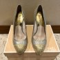 Michael Kors Silver Gold Glitter Shoes Pumps Event Wedding Party Stunning sz 8