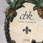 CBK Ltd Metal Enamel Rhinestone Palm Tree Picture Photo Frame New NIB 3.5" x 5"