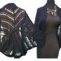 Cache Black Open Knit Jacket Top Shrug New Size S/M/L Stretch $108 NWT Banded