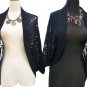 Cache Black Open Knit Jacket Top Shrug New Size S/M/L Stretch $108 NWT Banded