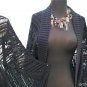Cache Black Open Knit Jacket Top Shrug New Size S/M/L Stretch $108 NWT Banded