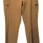 Tan Cache Cargo Zipper Pockets and Legs Pant Jean 10/12 L Red Detail Stitching
