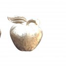Vintage Midcentury Coro Apple Brushed Gold Tone Metal Textured Brooch MCM Vintage Midcentury Coro Apple Brushed Gold Tone Metal Textured Brooch MCM