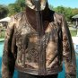 Cache Vegan Fur Leather Suede Jacket Coat New NWT L Front Zip MINK LINED $278