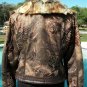 Cache Vegan Fur Leather Suede Jacket Coat New NWT L Front Zip MINK LINED $278