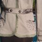 Cache Pearl Embellished Jacket Top New Sz M 6/8/10 Lined Lace Trim $178 NWT