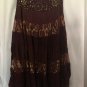 Cache Sequin Lace Evening Day Skirt Boho Chic 6/8/10 New M $128 NWT Burgundy