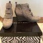 Dana Buchman Wedge Bootie Ankle Womens Size 8M New NIB Taupe Zipper 3" wedge