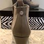 Dana Buchman Wedge Bootie Ankle Womens Size 8M New NIB Taupe Zipper 3" wedge