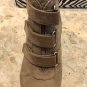 Dana Buchman Wedge Bootie Ankle Womens Size 8M New NIB Taupe Zipper 3" wedge