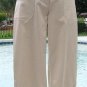 Cache Lace Up Bottom Satin Sheen Crop Pant New Size 0/2/4/6/8/10 XS/S/M $98 NWT