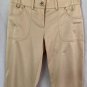 Cache Lace Up Bottom Satin Sheen Crop Pant New Size 0/2/4/6/8/10 XS/S/M $98 NWT