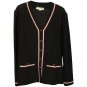 St. John by Marie Gray Collection Knit Blazer Sweater Women’s Black Sz M Vintage