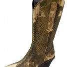 Donald Pliner Western Metalic Pitone Snake Leather Boot Shoe New $695 NIB Sz 6
