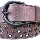 Donald Pliner Belt Shrimp Distress Leather Embellished Metal Studs New NWT $225 Donald Pliner Belt Shrimp Distress Leather Embellished Metal Studs New NWT $225