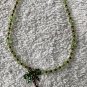 Swarovski Elements Palm Tree Anklet beads Custom Made Artisan 9" 1 of a kind