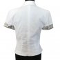 Cache White Corduroy Top Jacket Silver Sequin Embellished Cuffs $138 NWT Lined