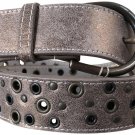 Donald Pliner Belt Bronze Distress Leather Embellished Metal Studs New NWT $225