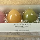 Pottery Barn Multi Color Easter Egg Candles - Set of 4 - New in Box - 1.8” NWT