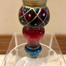 Pier 1 Imports Set 4 Hand Painted Wine Glasses Festive Colorful Vintage NWT New