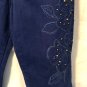 Cache Lillie Embroidery Nail head Jean Pant New Size 0/2 XS Stretch $128 NWT