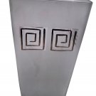 Pier 1 Hand Painted Frosted Glass Vase Large Gorgeous 10" x 5" TALL New NWT Pier 1 Hand Painted Frosted Glass Vase Large Gorgeous 10" x 5" TALL New NWT
