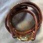 NWoT BKE from Buckle Brown Wrap Bracelet Leather Rhinestones Grommets 22" long