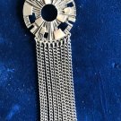 Sarah Coventry Spanish Moss Necklace, 1972 Vintage Pewter Silver Pop Art