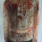 Cache Peasant Boho Chic Sheer Illusion Top New Sz XS/S Off Shoulder $118 NWT