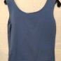 DANA BUCHMAN Shell Tank Top Cami Blouse Lot 3 Black Blue Green Vintage Stretch
