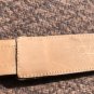 CACHE Dark Leather Bronze embroidery Multi Color METAL HARDWARE 1 1/4" Wide Belt