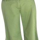 BCBG MaxAzria Stretch Cotton Crop Pant New 4/6/8/10 S/M Green White Trim $134 BCBG MaxAzria Stretch Cotton Crop Pant New 4/6/8/10 S/M Green White Trim $134