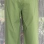 BCBG MaxAzria Stretch Cotton Crop Pant New 4/6/8/10 S/M Green White Trim $134
