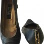 Stuart Weitzman Black Textured Shoe Pump Size 7.5 2 1/2" heel Classic