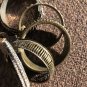 Cache 6 Lot Bundle Bronze tone Bangle bracelets multi size and embellishment New