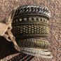 Cache 6 Lot Bundle Bronze tone Bangle bracelets multi size and embellishment New