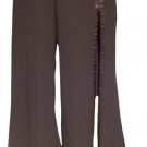 Cache $138 UN-ZIP 32" LEG TO THIGH Pant Black NWT 0/2/4 XS/S Satin Tux Sexy