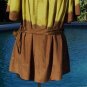 Cache Silk Peasant BOHO Chic Brown Tie Dye Nail Head Top New Size S/M $128 NWT