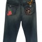 Cache Contour Elaborate Embellished Jean Pant Size 4/6 Denim Stretch $188 NWT