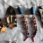 17 Pair Lot Vintage Rhinestone Dangle Designer Earrings Custom Designed Estate