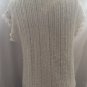 Cache White Silver Metallic Peek A Crochet Vest Top New S/M Stretch $128 NWT