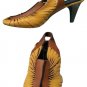 Donald Pliner Twisted Leather Elastic Slingback Shoe NIB Peep-Toe $395 New
