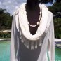 Cache Peek A Boo Knit Top Sz L/XL Exaggerated Collar Tunic Stretch New $118 NWT
